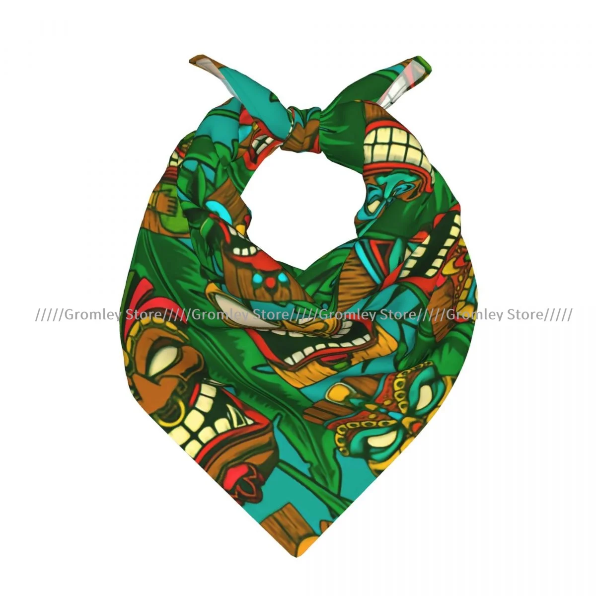 Square Scarf Women Tiki Idols And Palm Leaves Element Bandana Headscarf
Square Scarf Women Tiki Idols And Palm Leaves Element Bandana Headscarf