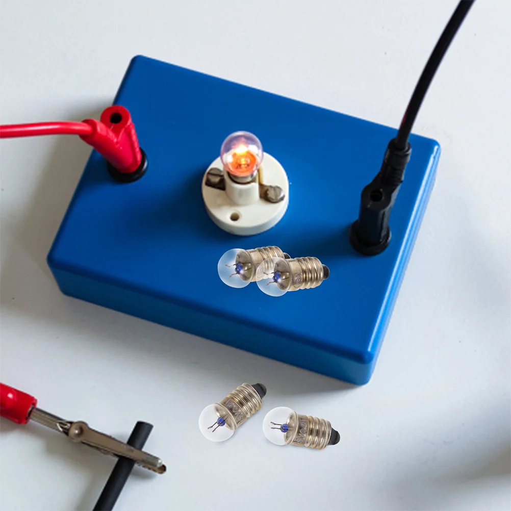 50Pcs Mini Screw Base Light Bulbs for Electrical Experiments 2.5V 0.3a Physics Experiment Incandescent Indicator
50Pcs Mini Screw Base Light Bulbs for Electrical Experiments 2.5V 0.3a Physics Experiment Incandescent Indicator