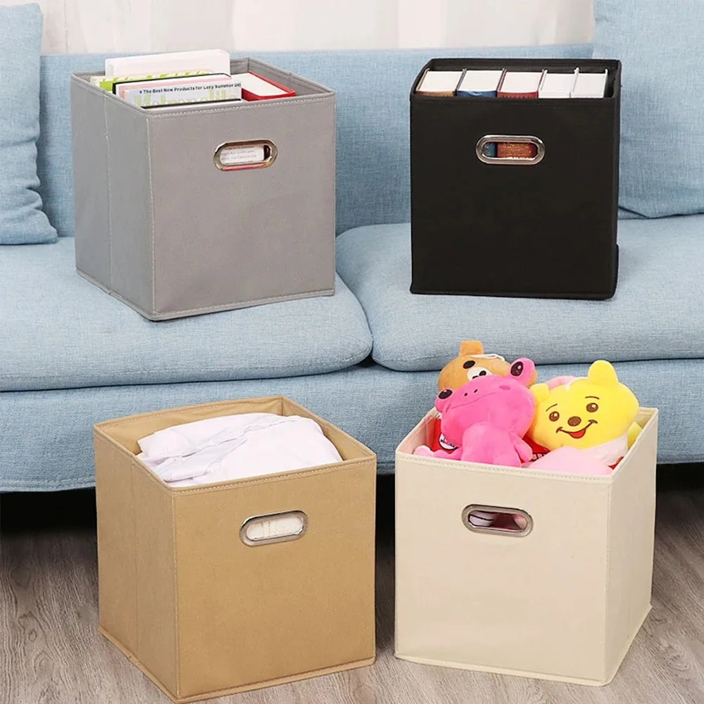 Fabric Cloth Storage Box for Book Clothes Toys Sundries Storage Foldable Closet Drawer Storage Organizer Bins Basket
Fabric Cloth Storage Box for Book Clothes Toys Sundries Storage Foldable Closet Drawer Storage Organizer Bins Basket