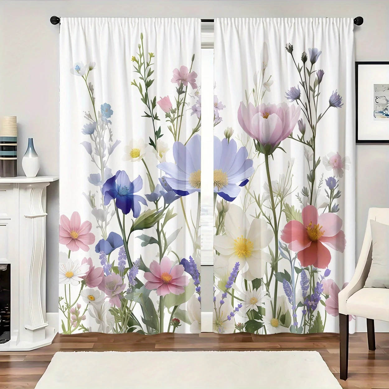 Spring elegant flower scene Print Drapes Room Darkening Window Curtains for Home Decor,Rod Pocket Blackout Curtains Bedroom
Spring elegant flower scene Print Drapes Room Darkening Window Curtains for Home Decor,Rod Pocket Blackout Curtains Bedroom
