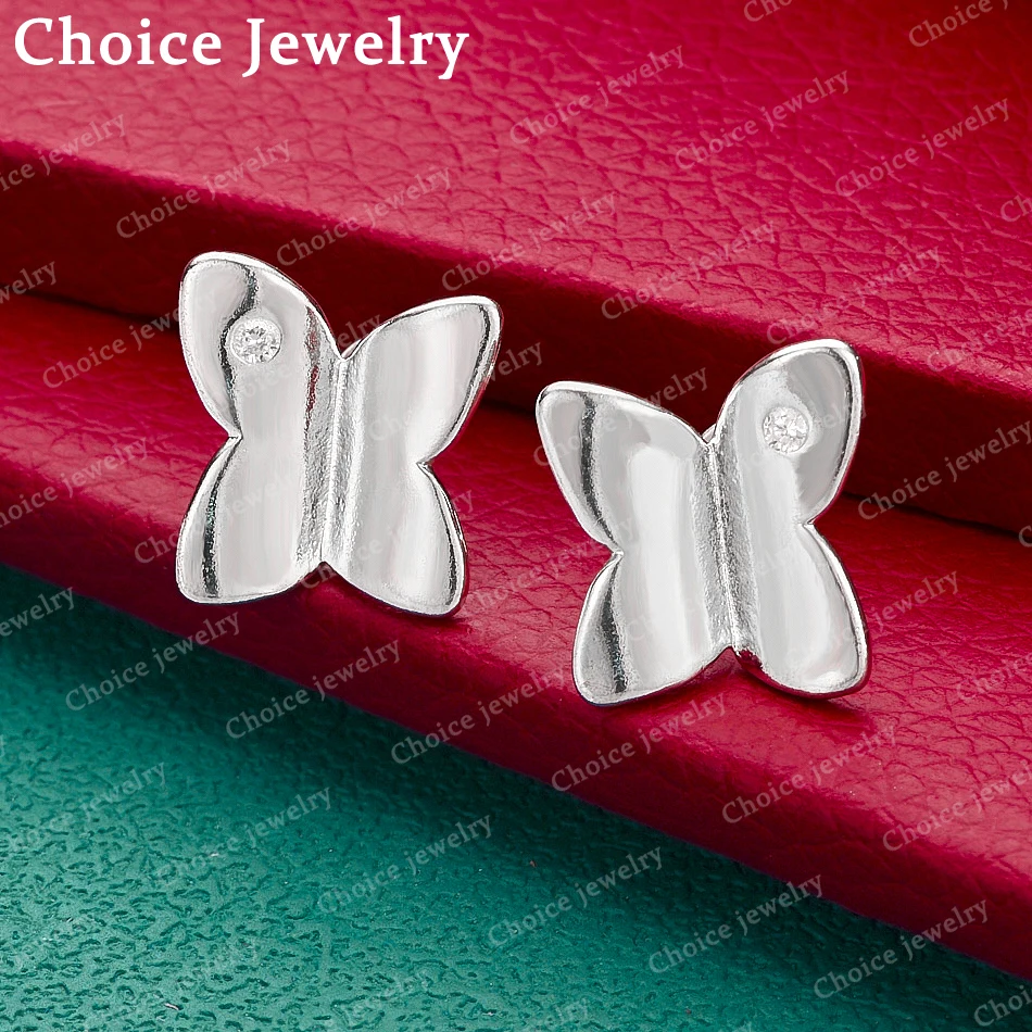 925 Sterling Silver Zircon Butterfly Stud Earrings For Women Fashion Jewelry Simple Grace Birthday Gifts Party Wedding
925 Sterling Silver Zircon Butterfly Stud Earrings For Women Fashion Jewelry Simple Grace Birthday Gifts Party Wedding