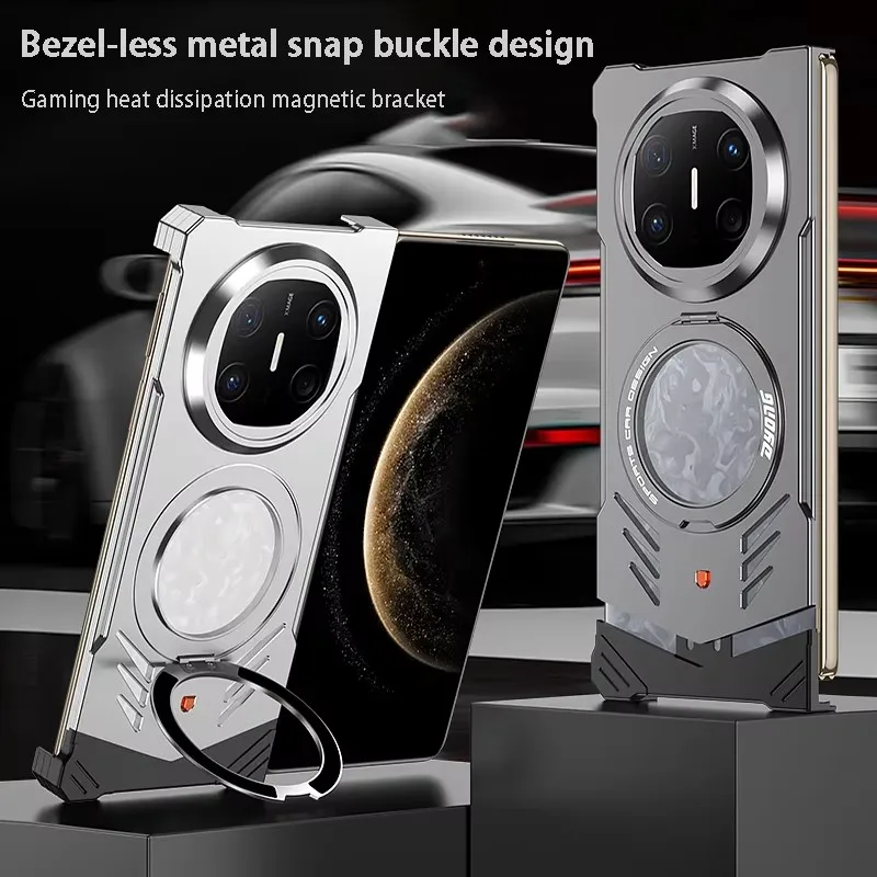 360° Rotating Heat Dissipation Case For Huawei Mate X6 X5 X3 Aluminum Alloy Magnetic Elastic Snap Case For Huawei Mate X5 X6
360° Rotating Heat Dissipation Case For Huawei Mate X6 X5 X3 Aluminum Alloy Magnetic Elastic Snap Case For Huawei Mate X5 X6
