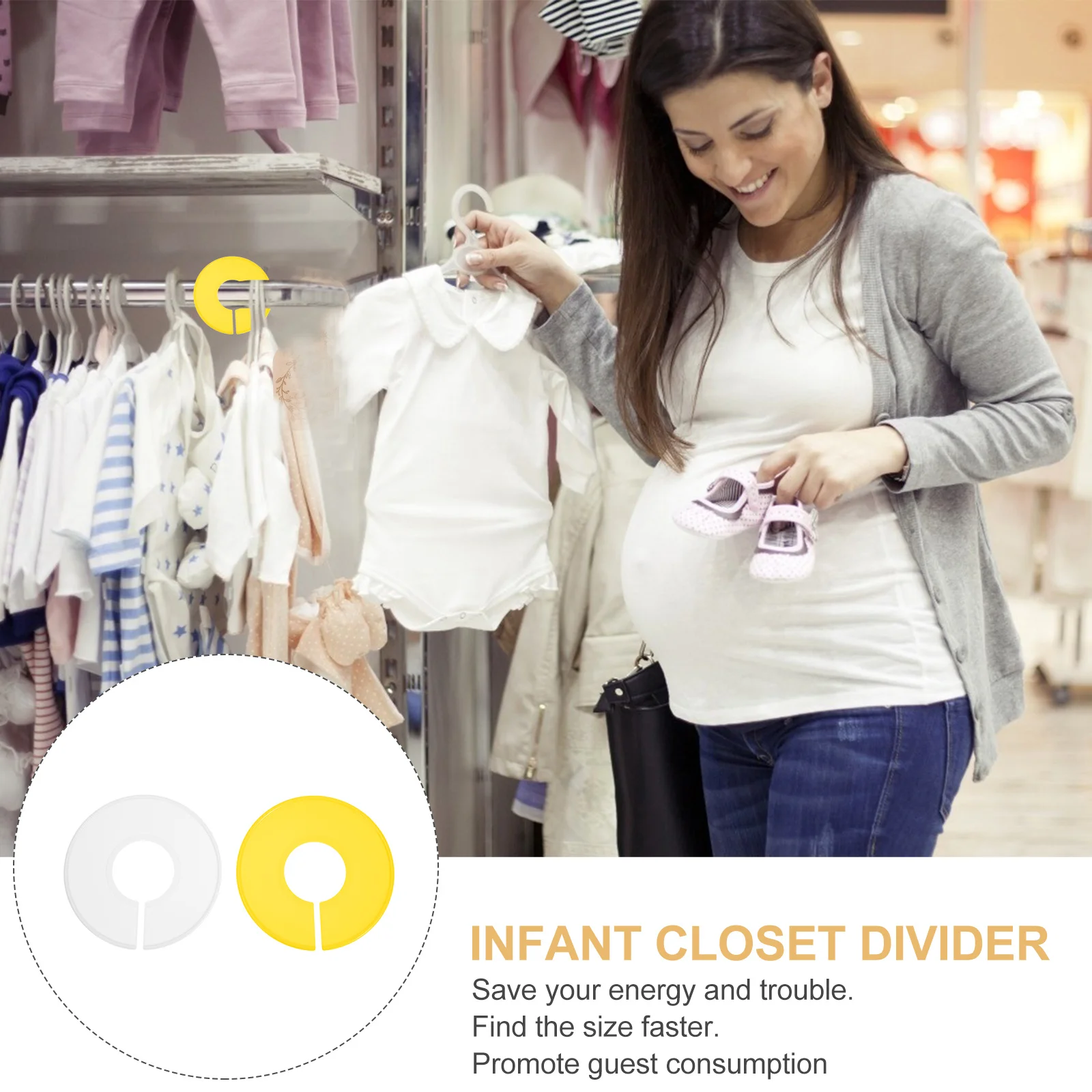 12Pcs Baby Closet Dividers Plastic Round Size Organizers Suitable for Infant Clothing Storage Baby Clothes Hangers
12Pcs Baby Closet Dividers Plastic Round Size Organizers Suitable for Infant Clothing Storage Baby Clothes Hangers