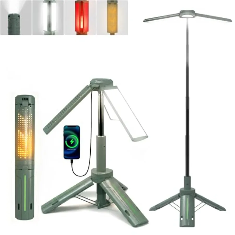 Camping Lights with Stand, Rechargeable Telescopic Lantern, Aluminum Alloy, Black, 8 Modes + Stepless Dimming + 8000mAh Battery
Camping Lights with Stand, Rechargeable Telescopic Lantern, Aluminum Alloy, Black, 8 Modes + Stepless Dimming + 8000mAh Battery