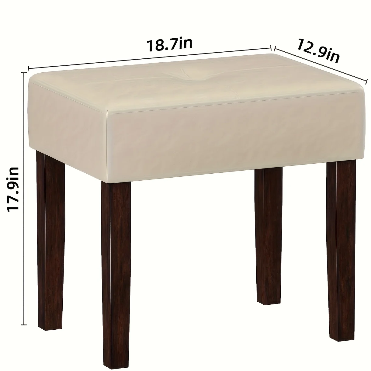 Vanity Stool Chair with Wood Legs Makeup Chair for Vanity, Modern Accent Ottoman Footstool for Makeup Room Living Room Bedroom
Vanity Stool Chair with Wood Legs Makeup Chair for Vanity, Modern Accent Ottoman Footstool for Makeup Room Living Room Bedroom