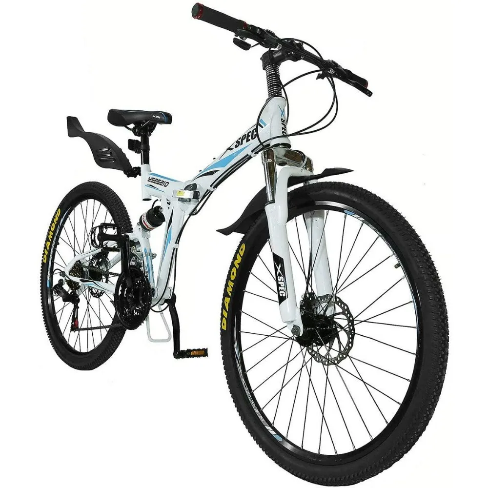 Mountain Bikes 26 Inch Folding Mountain Bike, 21 Speed Bikes Trail Adult Commuter Vehicle, Portable Mountain Bike 
Mountain Bikes 26 Inch Folding Mountain Bike, 21 Speed Bikes Trail Adult Commuter Vehicle, Portable Mountain Bike
