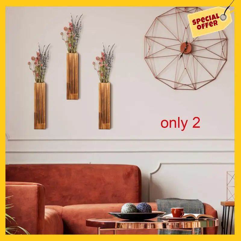 ABCY2 Pack Wood Wall Planter Wooden Hanging Planter For Dried Flowers And Artificial Greenery Plants Wooden Pocket Vase
ABCY2 Pack Wood Wall Planter Wooden Hanging Planter For Dried Flowers And Artificial Greenery Plants Wooden Pocket Vase