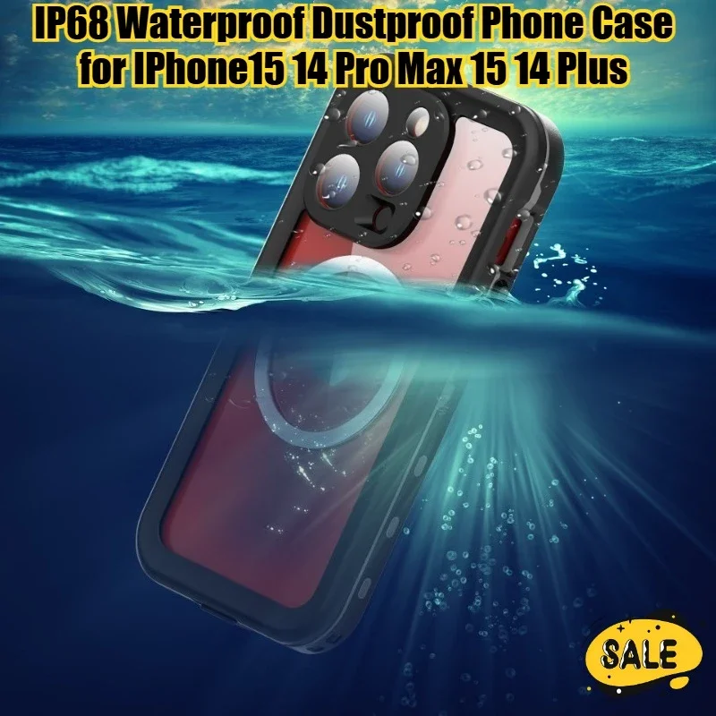IP68 Waterproof Wireless Charging Phone Case for IPhone14 15 Pro Max 15 14 Plus 360 Full Protect Support Dustproof
IP68 Waterproof Wireless Charging Phone Case for IPhone14 15 Pro Max 15 14 Plus 360 Full Protect Support Dustproof