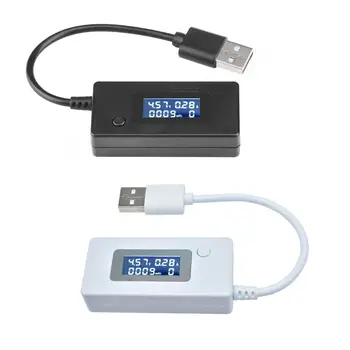 Dc 4-30V Lcd Usb Detector Voltmeter Ampèremeter Mobiele Power Oplader Capaciteit Tester Meter Spanning Stroom Meter Opladen Monitor