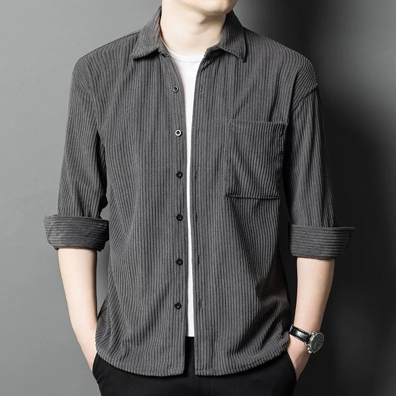 Мужской Long Sve Corduroy irt Весна Осень Винтаж Ретро Универсальный дизайн Повседневная мода Тонкий материал Чистый цвет
Мужской Long Sve Corduroy irt Весна Осень Винтаж Ретро Универсальный дизайн Повседневная мода Тонкий материал Чистый цвет