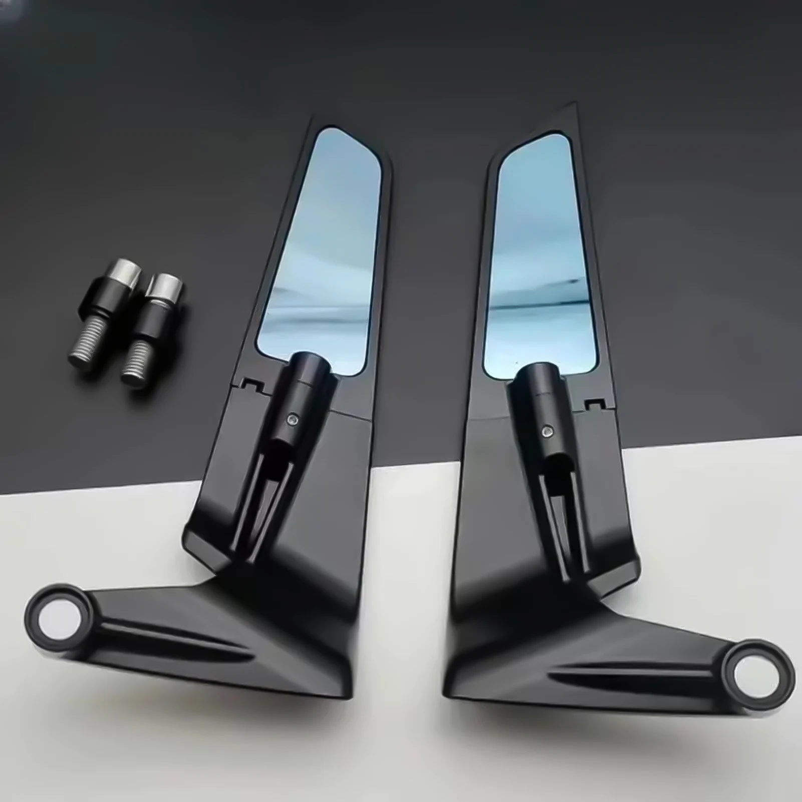 Racing Motorcycle Mirrors Adjustable Rotating Side Mirrors Mirror ATV Motorcycle Wing Rearview Mirrors
Racing Motorcycle Mirrors Adjustable Rotating Side Mirrors Mirror ATV Motorcycle Wing Rearview Mirrors