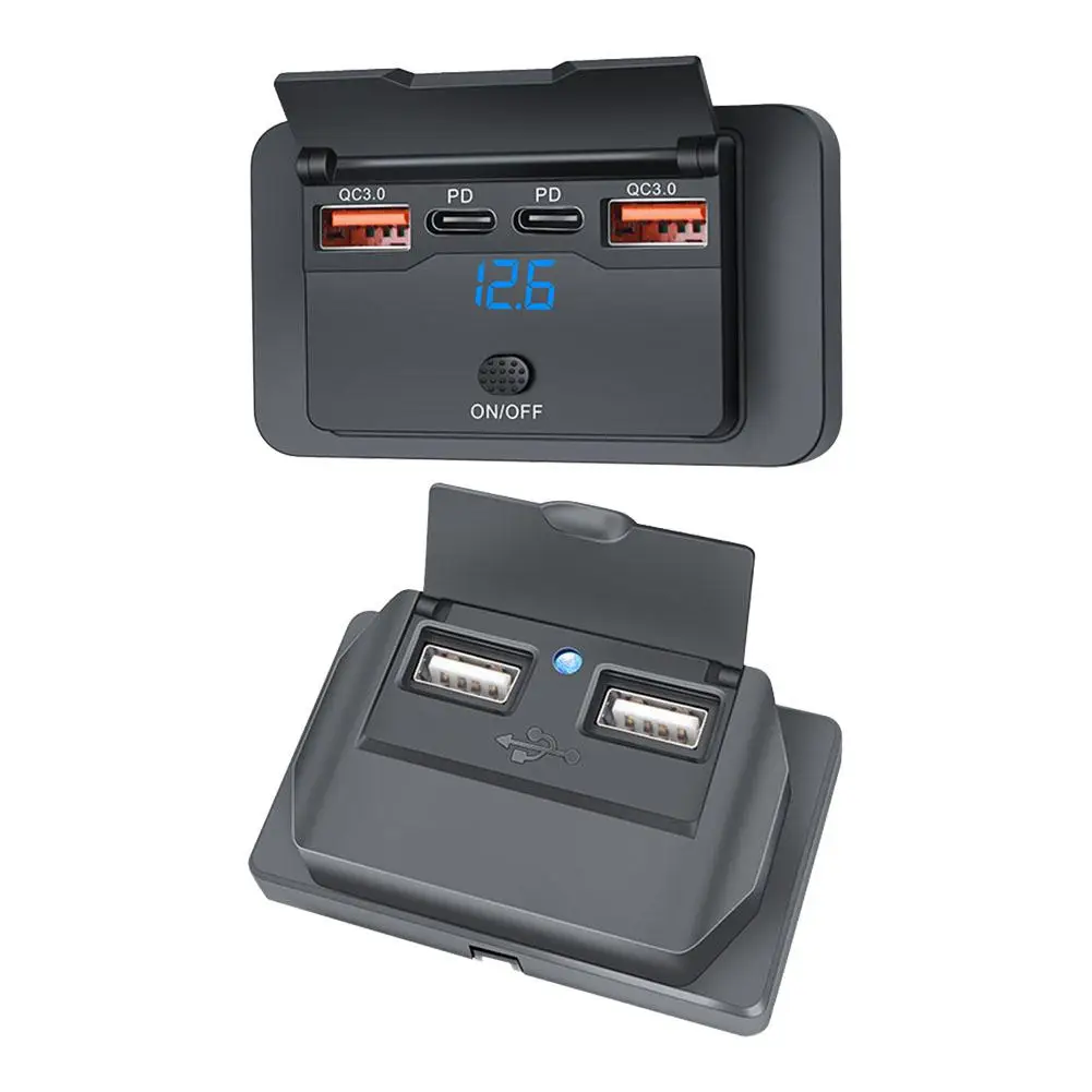PD QC3.0 Автомобильное зарядное устройство, розетка 12 В/24 В, 2,1 А, USB-разветвитель для зарядки, адаптер питания для мотоцикла, кемпера, грузовика, квадроцикла, лодки Ca T3C9
PD QC3.0 Автомобильное зарядное устройство, розетка 12 В/24 В, 2,1 А, USB-разветвитель для зарядки, адаптер питания для мотоцикла, кемпера, грузовика, квадроцикла, лодки Ca T3C9