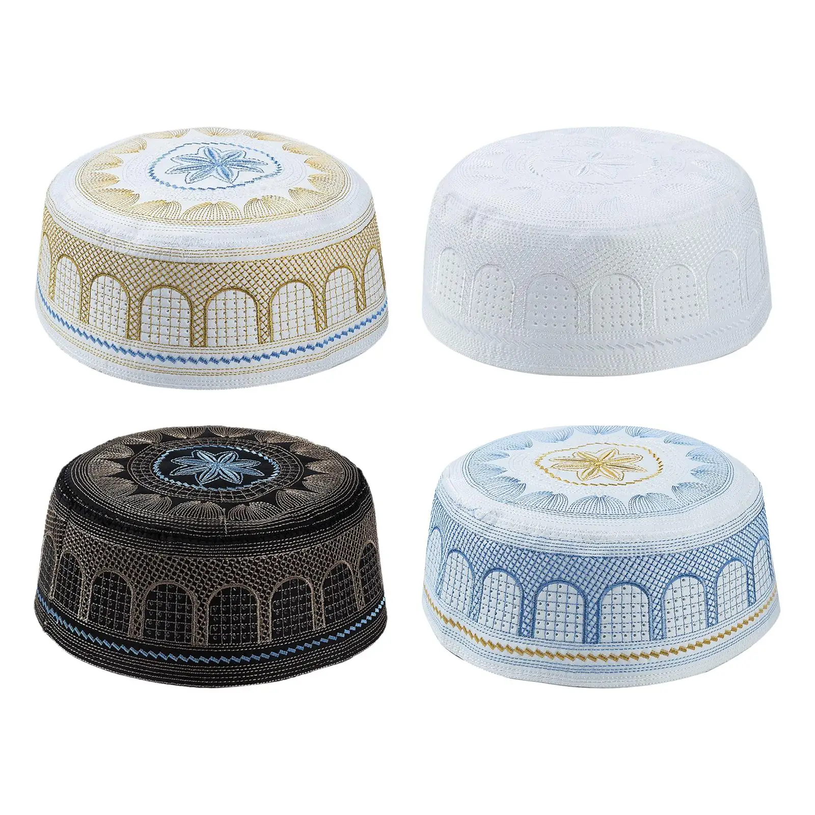 Male Prayer Sun Hat Embroidery for 58cm Multiple Uses Soft and Comfortable , Adult Men Headscarf
Male Prayer Sun Hat Embroidery for 58cm Multiple Uses Soft and Comfortable , Adult Men Headscarf
