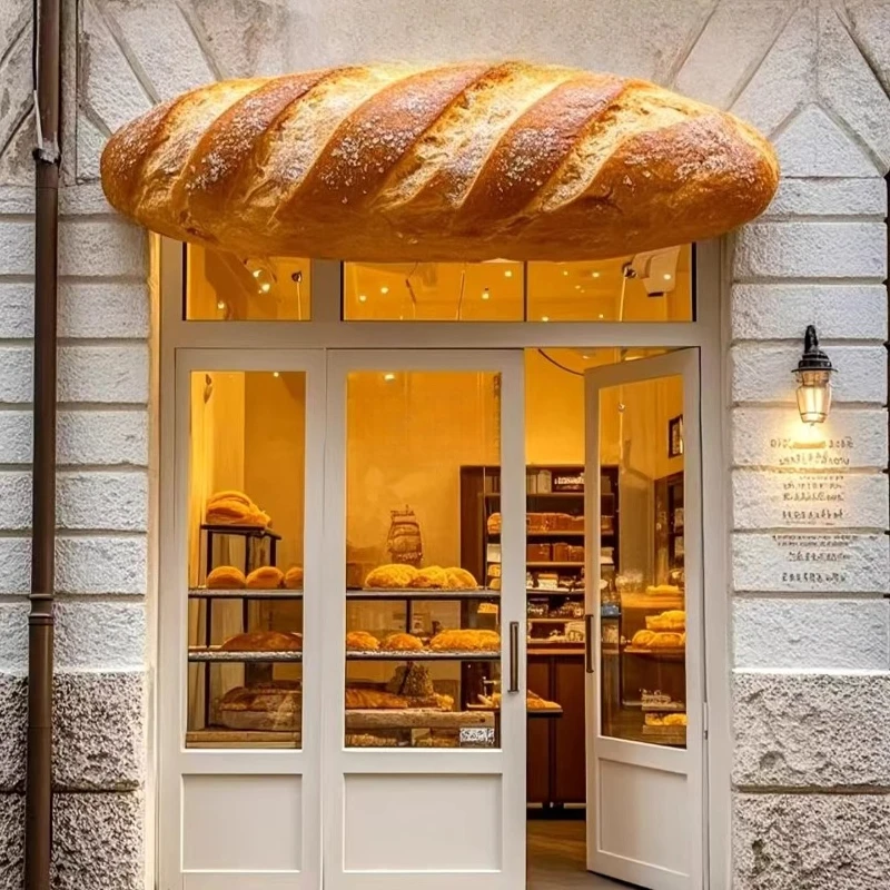 Creative door head simulation croissant bag fiberglass sculpture bakery restaurant sign
Creative door head simulation croissant bag fiberglass sculpture bakery restaurant sign