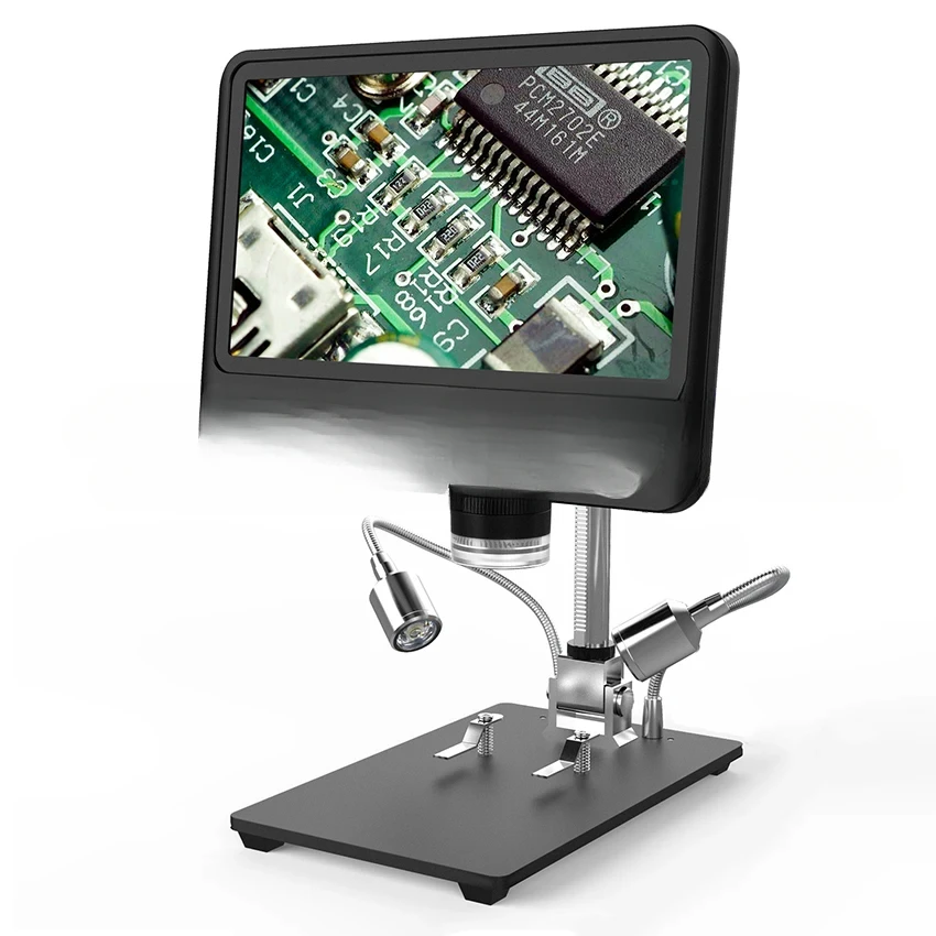 Digital Microscope Black 1080P Scope Soldering Tool 260X AD208 Digital Microscope 8.5 Inch Adjustable LCD Display for Soldering
Digital Microscope Black 1080P Scope Soldering Tool 260X AD208 Digital Microscope 8.5 Inch Adjustable LCD Display for Soldering