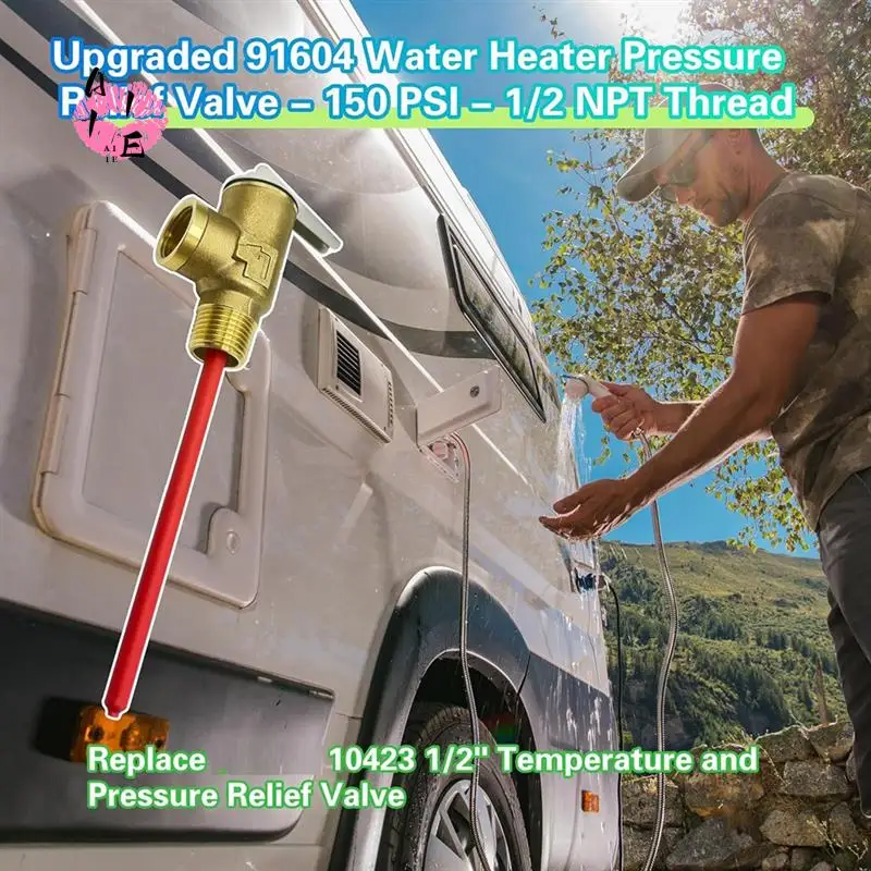 A11E-1/2Inch Temperature And Pressure Relief Valve Replace For GC6AA GC10A G6A GC10A GCH6A RV Electric Water Heaters,150PSI
A11E-1/2Inch Temperature And Pressure Relief Valve Replace For GC6AA GC10A G6A GC10A GCH6A RV Electric Water Heaters,150PSI