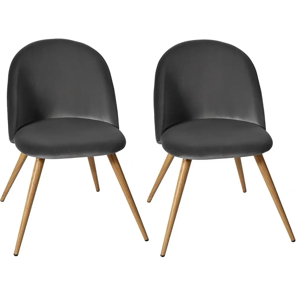 Mid-Century Modern Velvet Upholstered Side Chairs with Gold Legs for Dining, Living, and Bedroom in Light Grey
Mid-Century Modern Velvet Upholstered Side Chairs with Gold Legs for Dining, Living, and Bedroom in Light Grey