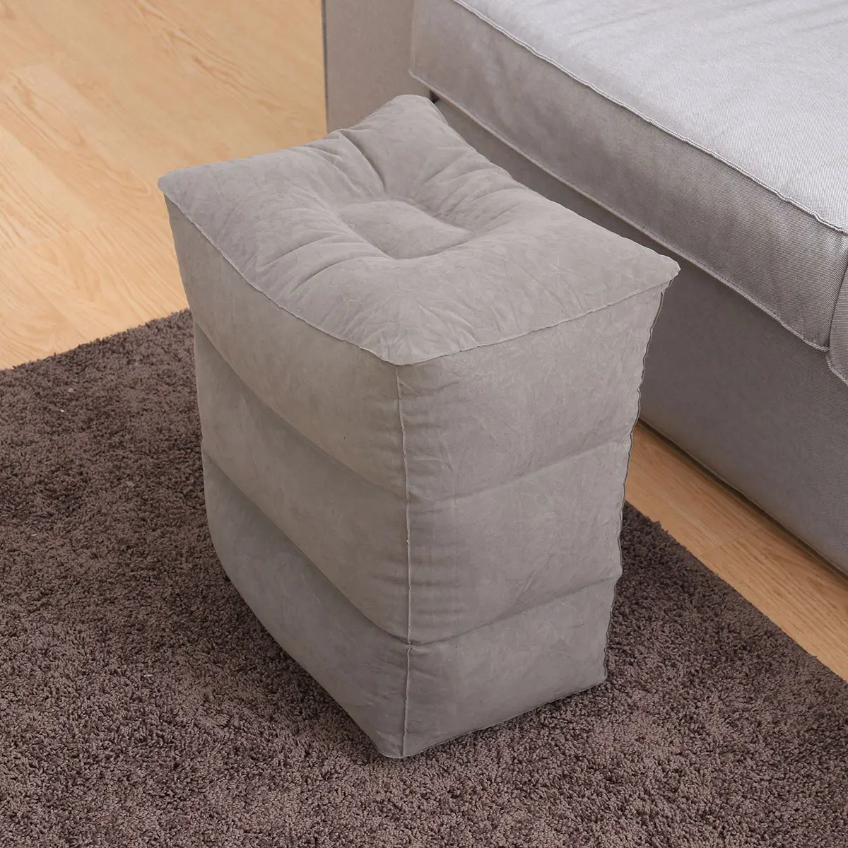 Inflatable Travel Leg Rest Pillow Grey Three Adjustable Height Footrest Foot Stool Cushion for Airplane Train Relaxation
Inflatable Travel Leg Rest Pillow Grey Three Adjustable Height Footrest Foot Stool Cushion for Airplane Train Relaxation