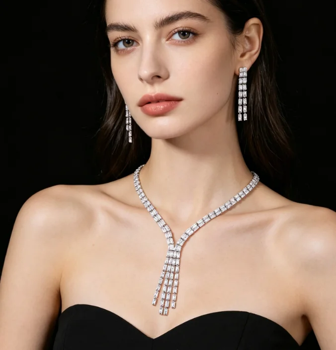 2026 New Green Zircon Jewelry Set Luxury Wedding Jewelry Accessories For Women Day Gift Valentine's Day Gift
2026 New Green Zircon Jewelry Set Luxury Wedding Jewelry Accessories For Women Day Gift Valentine's Day Gift