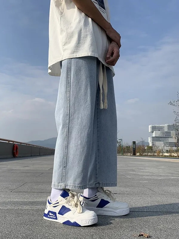 Loose Straight Leg Thin Jeans Men's Summer Casual Pants Breathable Comfortable Youth Fashion American Style Jeans for Boys
Loose Straight Leg Thin Jeans Men's Summer Casual Pants Breathable Comfortable Youth Fashion American Style Jeans for Boys