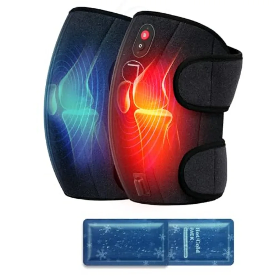 Knee Massager with Heat/Cold, FSA Eligible, Heated Knee Brace Wrap Warmer for Pain Relief, Knee Heating Pad for Dad Mom Husband
Knee Massager with Heat/Cold, FSA Eligible, Heated Knee Brace Wrap Warmer for Pain Relief, Knee Heating Pad for Dad Mom Husband