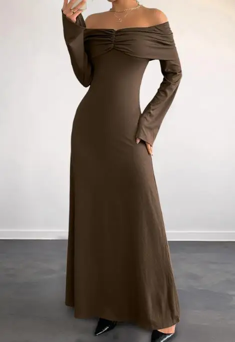 Women's Dress Summer New French Fashion Sexy Style Solid Color One Neck Off Shoulder Pleated High Waisted A-Line Party Dress
Women's Dress Summer New French Fashion Sexy Style Solid Color One Neck Off Shoulder Pleated High Waisted A-Line Party Dress