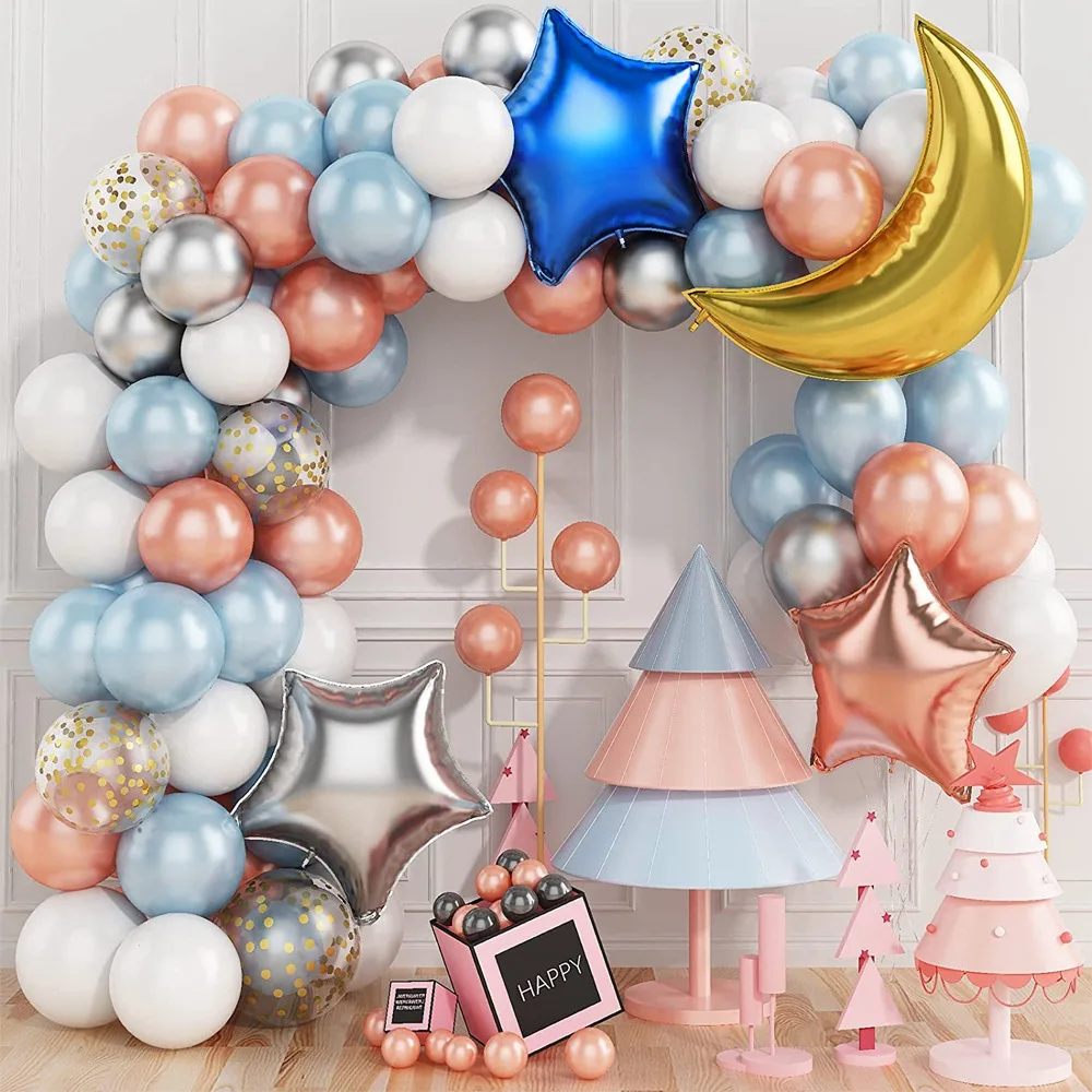 Star Rose Gold Light Blue Latex Balloon Chain Set Birthday Wedding Party Atmosphere Decoration Balloon Package
Star Rose Gold Light Blue Latex Balloon Chain Set Birthday Wedding Party Atmosphere Decoration Balloon Package