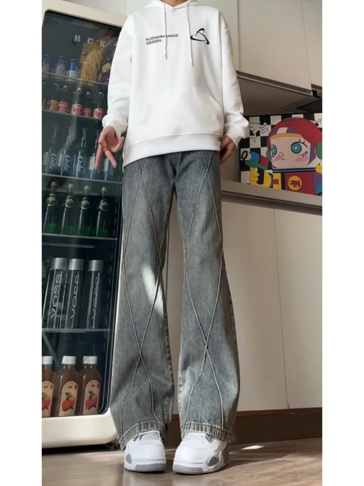 Джинсы в американском стиле ретро, мужские осенне-зимние уличные утягивающие брюки-клеш, молодежные модные износостойкие брюки
Джинсы в американском стиле ретро, мужские осенне-зимние уличные утягивающие брюки-клеш, молодежные модные износостойкие брюки