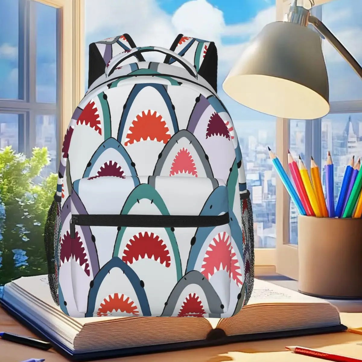 Shark Fest Student Backpack School Bag Hiking Travel Daypack for Boys Girls Fashion Bookbag Shoulder Bags
Shark Fest Student Backpack School Bag Hiking Travel Daypack for Boys Girls Fashion Bookbag Shoulder Bags
