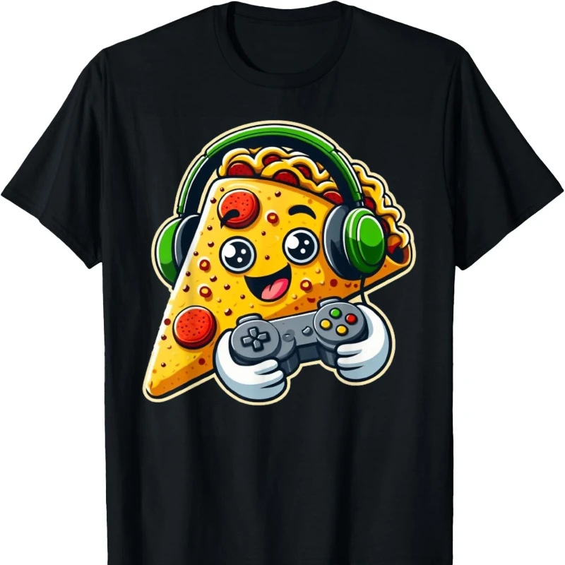 Gamer Taco Pizza Video Game Funny Food Humor High Quality Fashion Regular Short Sleeve Cotton Unisex T-short Street Fashion Tee
Gamer Taco Pizza Video Game Funny Food Humor High Quality Fashion Regular Short Sleeve Cotton Unisex T-short Street Fashion Tee
