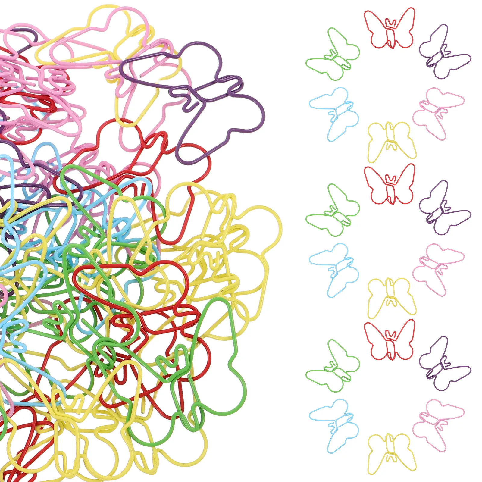 60Pcs Colorful Butterfly Paper Clips Macaron Pastel Metal Clips for School Office Document Filing Colored Paperclips
60Pcs Colorful Butterfly Paper Clips Macaron Pastel Metal Clips for School Office Document Filing Colored Paperclips