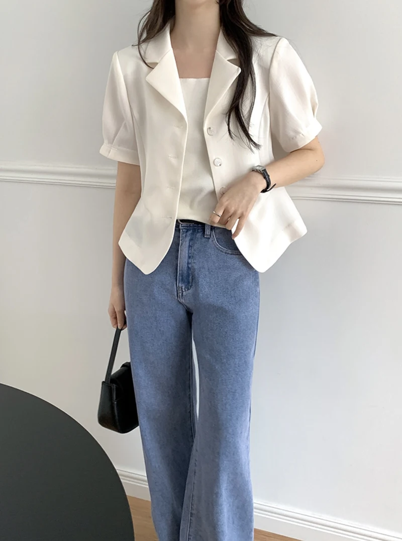 RAIN YAN LIN Fashion Simple White Elegant Denim Shirt Coat Women's Spring New Lapel Single Breasted Casual Loose Versatile Tops
RAIN YAN LIN Fashion Simple White Elegant Denim Shirt Coat Women's Spring New Lapel Single Breasted Casual Loose Versatile Tops