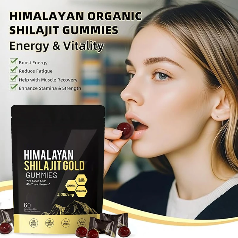 60 Himalaya Shilajit Gold Gummies Original High in Trace Minerals& Fulvic Acid for Energy,Muscle Strength&Immunity, Endurance
60 Himalaya Shilajit Gold Gummies Original High in Trace Minerals& Fulvic Acid for Energy,Muscle Strength&Immunity, Endurance