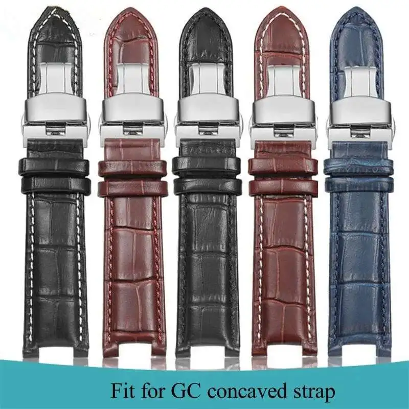 Durable Brown Black Blue Genuine Leather Watchband 20Mm 22Mm Concaved Mouth Calfskin Strap Fit For Watch Free Tools
Durable Brown Black Blue Genuine Leather Watchband 20Mm 22Mm Concaved Mouth Calfskin Strap Fit For Watch Free Tools