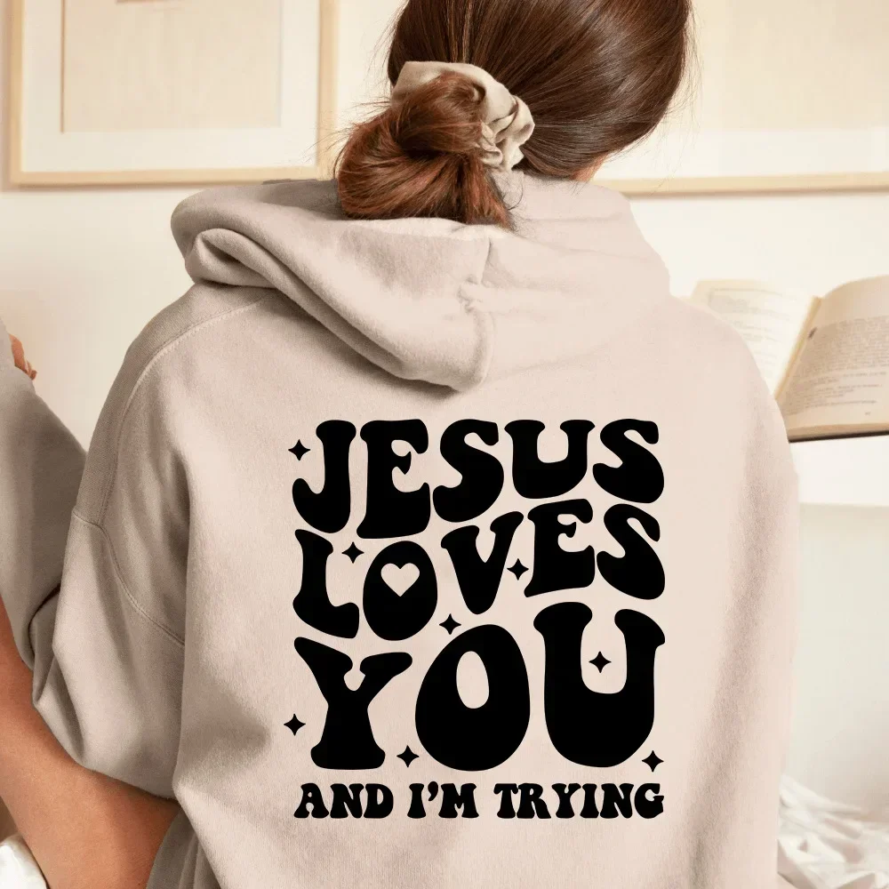 JESUS LOVES YOU Pring and Autumn Men and Women Fashion Sweatshirts Casual Sports Long Sleeve Printed Harajuku Tops Sweatshirts
JESUS LOVES YOU Pring and Autumn Men and Women Fashion Sweatshirts Casual Sports Long Sleeve Printed Harajuku Tops Sweatshirts