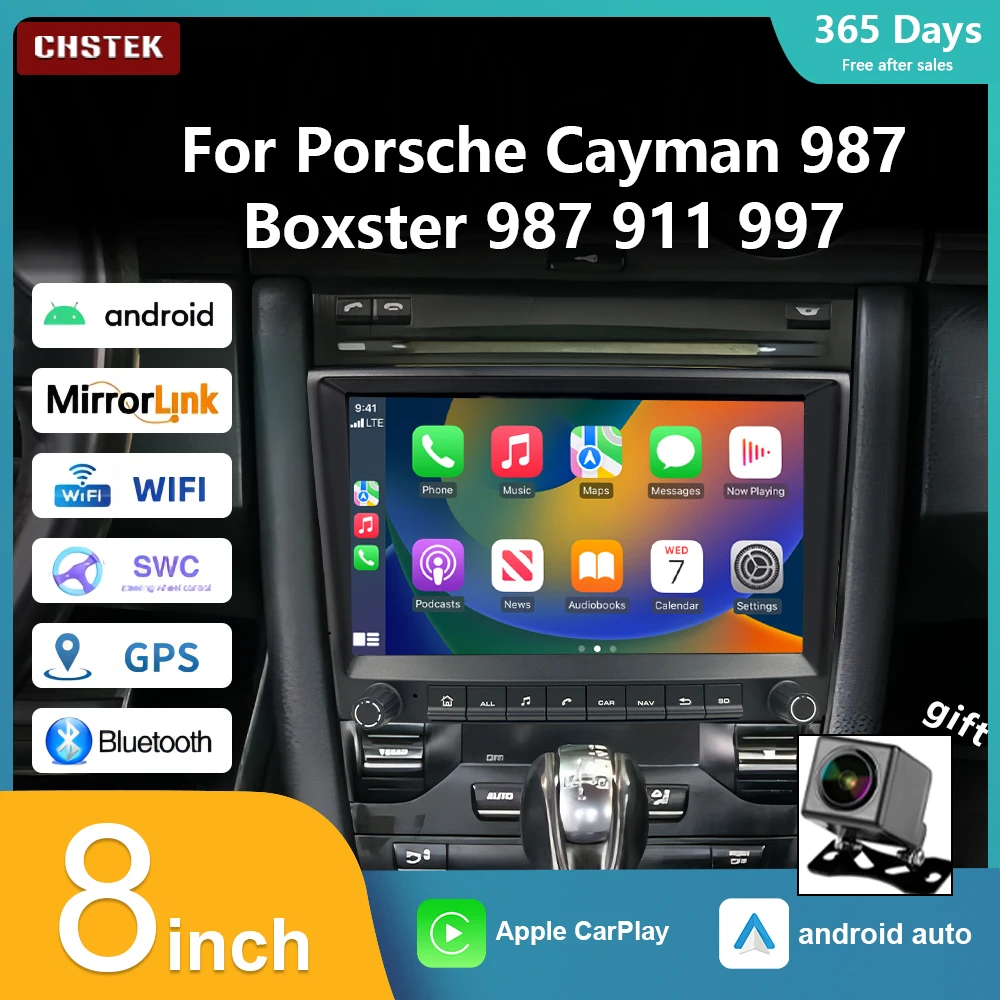 CHSTEK Car Radio Carplay Android 13 For Porsche 911 997 Boxster Cayman 987 Qualcomm Navigation Multimedia Player Stereo GPS 4G
CHSTEK Car Radio Carplay Android 13 For Porsche 911 997 Boxster Cayman 987 Qualcomm Navigation Multimedia Player Stereo GPS 4G
