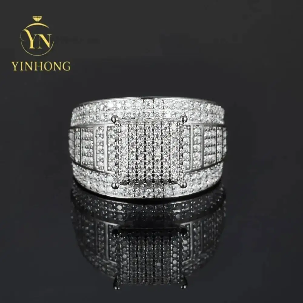 Men Ring Gold Plated Fine Jewelry Fast Shipping S925 Sliver Ice Out Full Moissanite Cuban Ring
Men Ring Gold Plated Fine Jewelry Fast Shipping S925 Sliver Ice Out Full Moissanite Cuban Ring