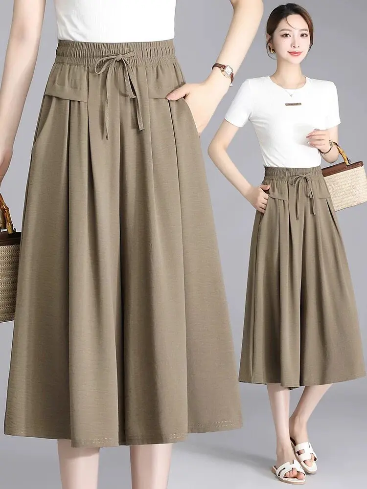 Casual Wide Leg Pants Women's Summer Thin Loose Linen Mom Shorts Skirt High Waist Breathable Comfortable Cotton Linen Blend
Casual Wide Leg Pants Women's Summer Thin Loose Linen Mom Shorts Skirt High Waist Breathable Comfortable Cotton Linen Blend