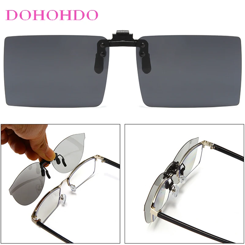 New Polarized Photochromic Lenses Men Women Rimless Rectangle Clip On Glasses UV400 Eyewear Day And Night Vision Driving Goggles 
New Polarized Photochromic Lenses Men Women Rimless Rectangle Clip On Glasses UV400 Eyewear Day And Night Vision Driving Goggles