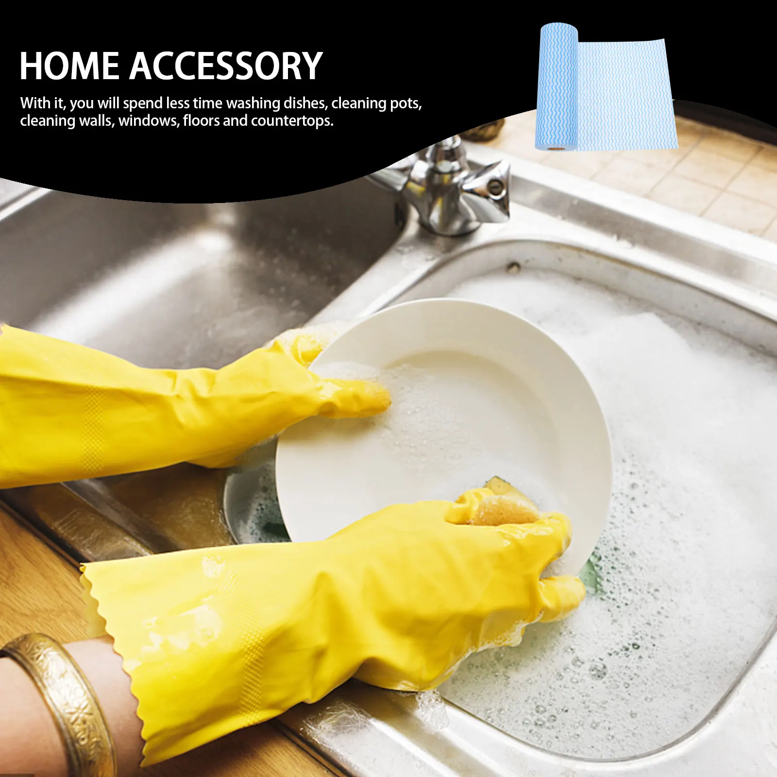 50pcs Thick Kitchen Cleaning Cloths Roll 25x30cm Absorbent Durable Non Woven Cloth Dish Plate Sponge Rag
50pcs Thick Kitchen Cleaning Cloths Roll 25x30cm Absorbent Durable Non Woven Cloth Dish Plate Sponge Rag