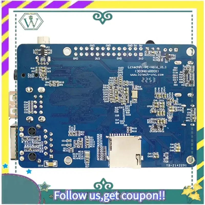NEW LCPI H616 Development Board Programming Development Board DDP3 64-Bit Quad-Core Processor Linux/Android
NEW LCPI H616 Development Board Programming Development Board DDP3 64-Bit Quad-Core Processor Linux/Android