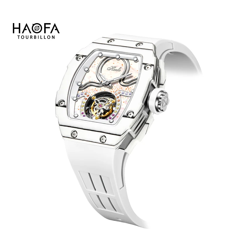 Haofa Women's Flying Tourbillon Watch Luxury Manual Mechanical Tourbillon Movement Watches for Lady Sapphire Exquisite 1910L
Haofa Women's Flying Tourbillon Watch Luxury Manual Mechanical Tourbillon Movement Watches for Lady Sapphire Exquisite 1910L