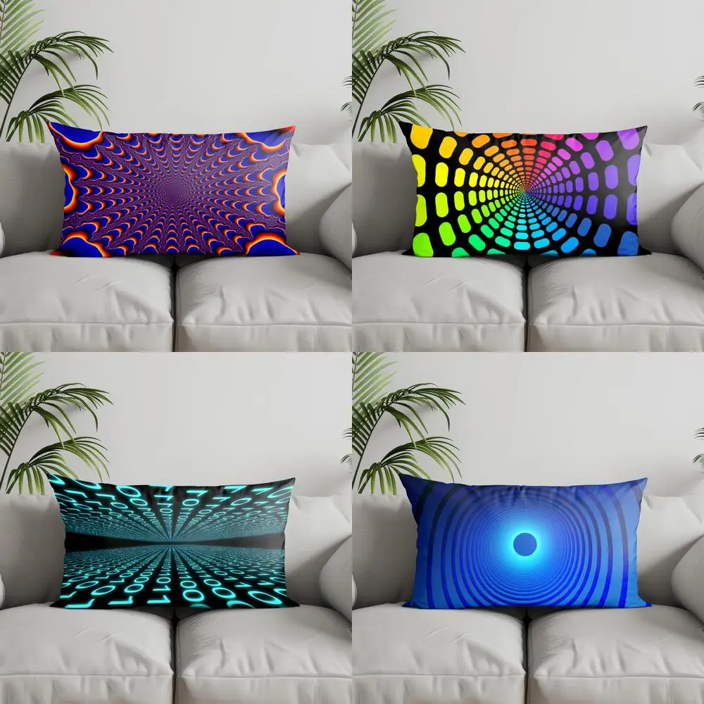 Домашний декор, красочная абстрактная подушка Trippy, подходит для дивана, спальни, автомобиля, наволочка, прямоугольная подушка для спины 
Домашний декор, красочная абстрактная подушка Trippy, подходит для дивана, спальни, автомобиля, наволочка, прямоугольная подушка для спины