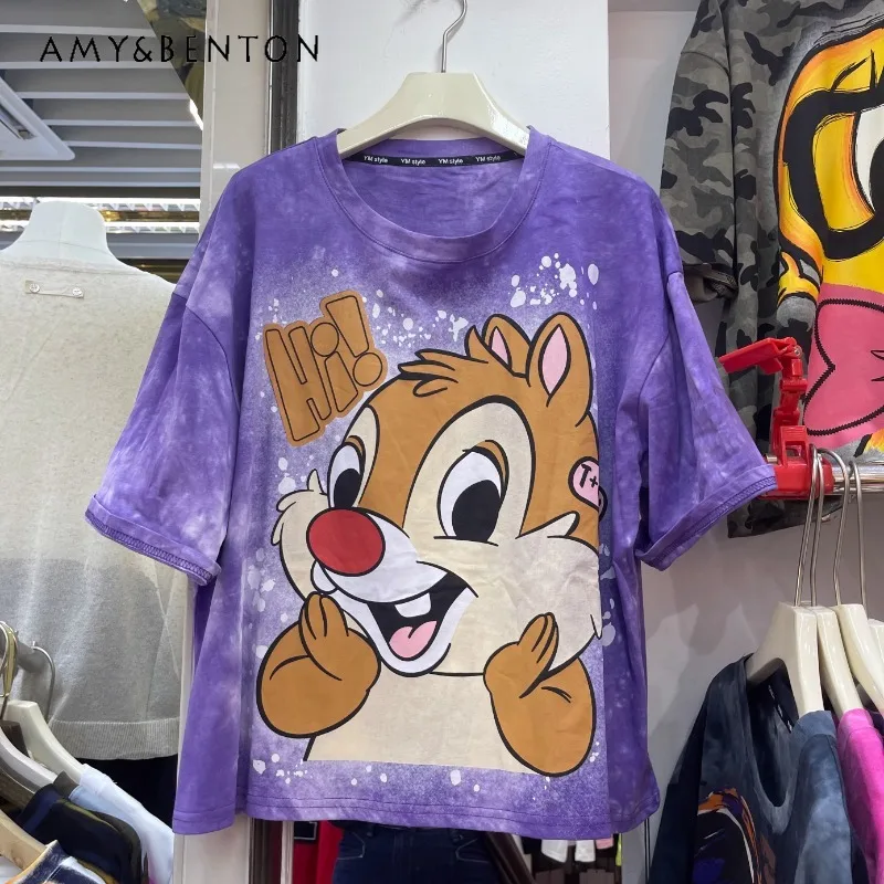 2025 Heavy Industry Print Cartoon Short Slim Fit T Shirts Cartoon Oversized Short-sleeves T-shirt Top Pullover Women's Clothing
2025 Heavy Industry Print Cartoon Short Slim Fit T Shirts Cartoon Oversized Short-sleeves T-shirt Top Pullover Women's Clothing