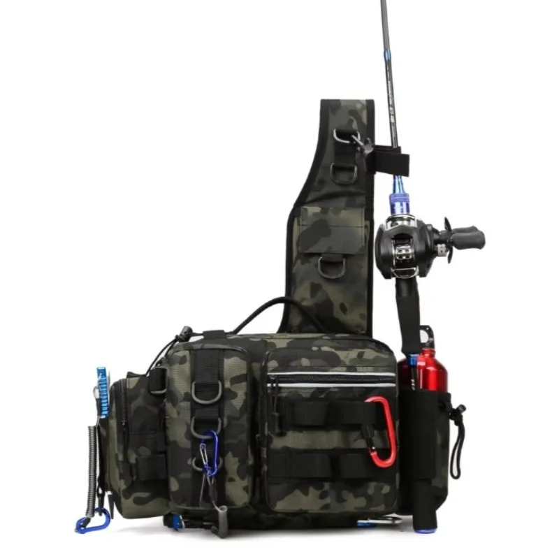 Fishing equipment backpack, bait box, equipment storage bag, men's fishing backpack with pole holder, sling, shoulder bag
Fishing equipment backpack, bait box, equipment storage bag, men's fishing backpack with pole holder, sling, shoulder bag