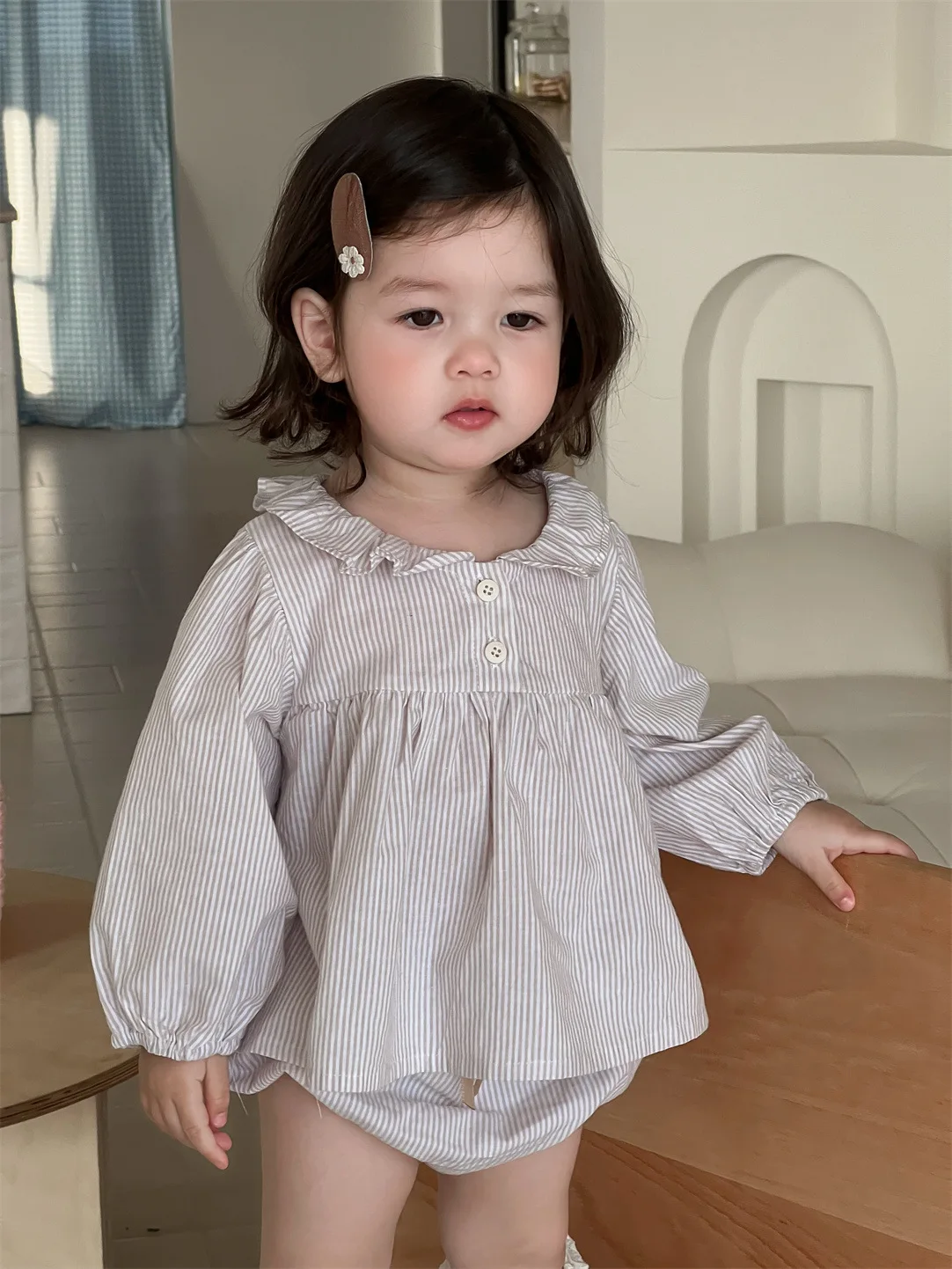 2025 Spring New Baby Girl Loose Striped Clothes Set Cute Princess Kids Girls Casual Tops + Shorts 2pcs Suit Toddler Outfits
2025 Spring New Baby Girl Loose Striped Clothes Set Cute Princess Kids Girls Casual Tops + Shorts 2pcs Suit Toddler Outfits