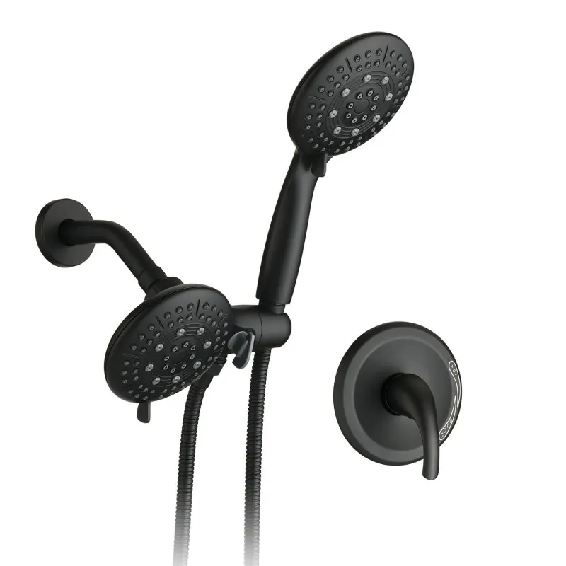 Classic High Pressure Single Handle 6-Spray Patterns Rain shower Head with Handheld Shower (Valve Included)
Classic High Pressure Single Handle 6-Spray Patterns Rain shower Head with Handheld Shower (Valve Included)