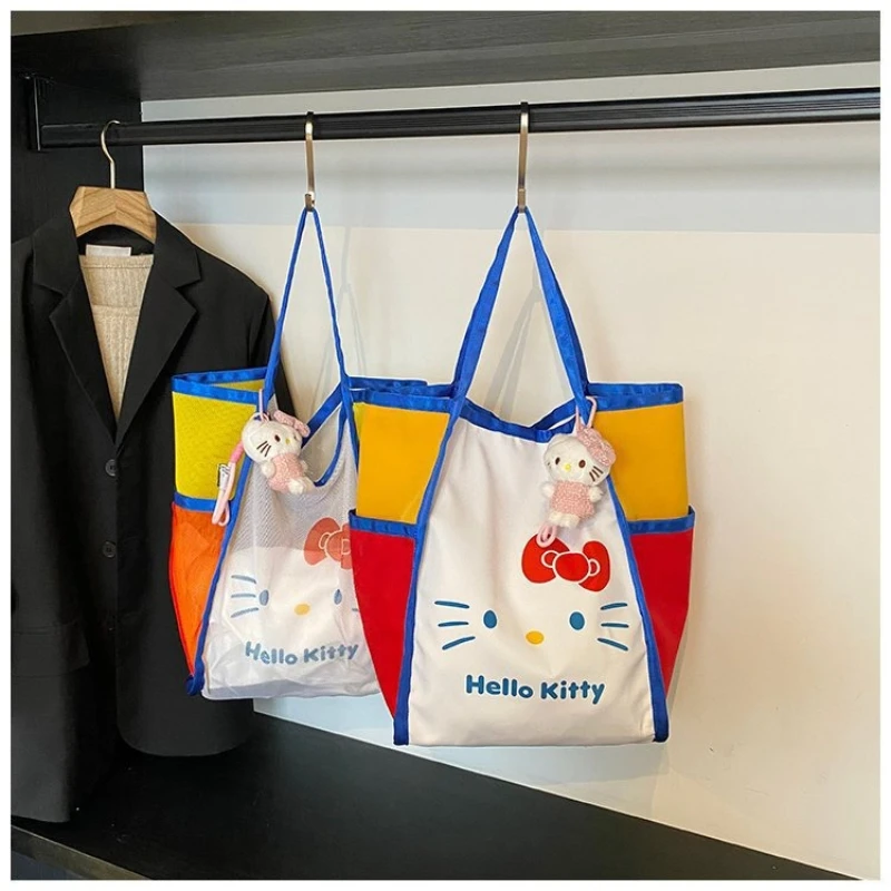 Sanrio Color Block Simple Cartoon Cute Women's Beach Bag Trendy Large Capacity Tote Bag Summer New Design
Sanrio Color Block Simple Cartoon Cute Women's Beach Bag Trendy Large Capacity Tote Bag Summer New Design
