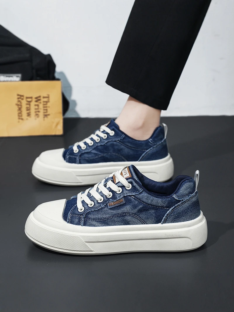 Casual Canvas Shoes for Men 2026 New Style Summer Trend Universal Sport Low Help Board Shoes Breathable round Toe Thick Heel
Casual Canvas Shoes for Men 2026 New Style Summer Trend Universal Sport Low Help Board Shoes Breathable round Toe Thick Heel