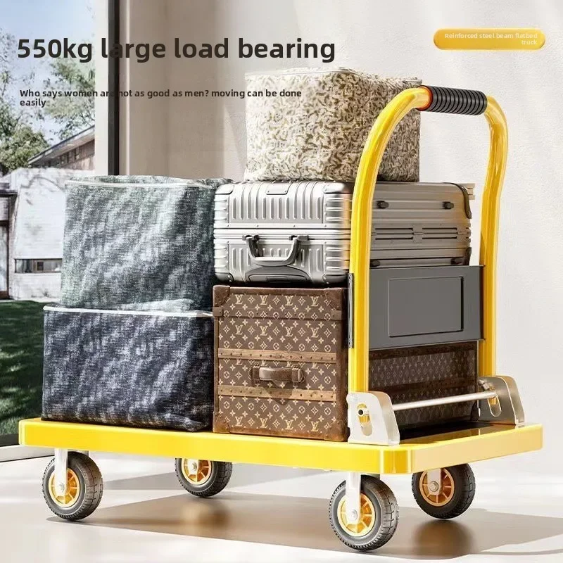 Steel Plate Folding Flatbed Truck, Four-wheel Thickened Silent Trailer, Handling Trolley, Heavy-duty Cargo Trolley
Steel Plate Folding Flatbed Truck, Four-wheel Thickened Silent Trailer, Handling Trolley, Heavy-duty Cargo Trolley